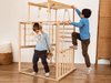 Montessori Indoor Playground with Accessories in Natural Wood