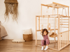 Montessori Indoor Playground with Accessories in Natural Wood