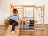 Montessori Indoor Playground with Accessories in Natural Wood