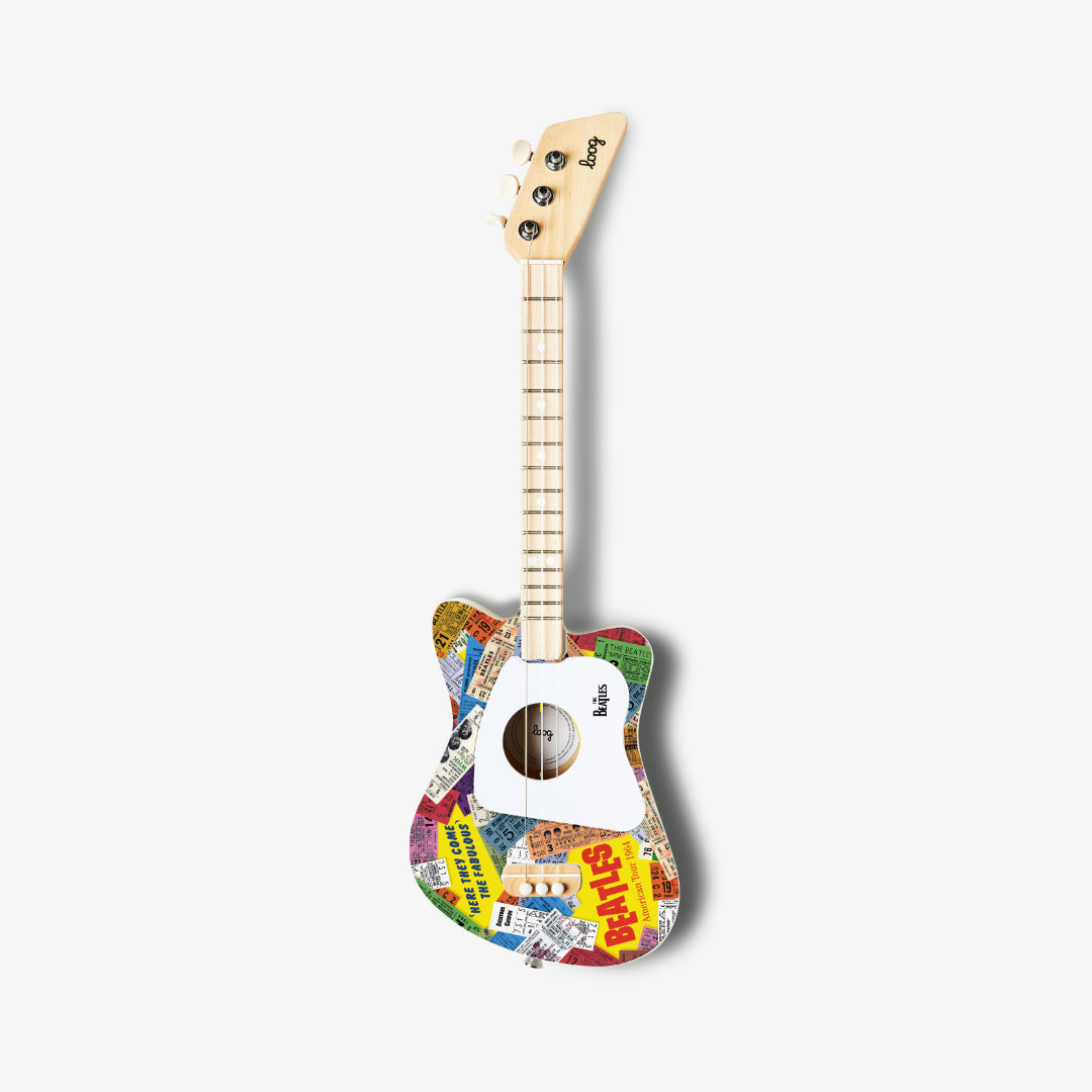Beatles + Loog Yellow Mini Guitar