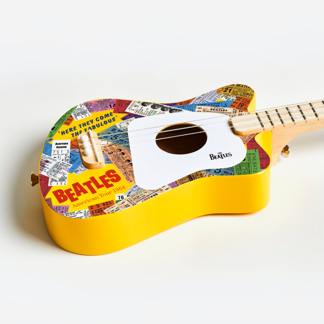 Beatles + Loog Yellow Mini Guitar