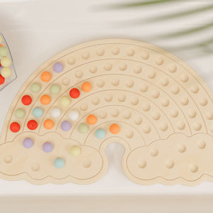 Blueberry and Third Rainbow Activity Board close up