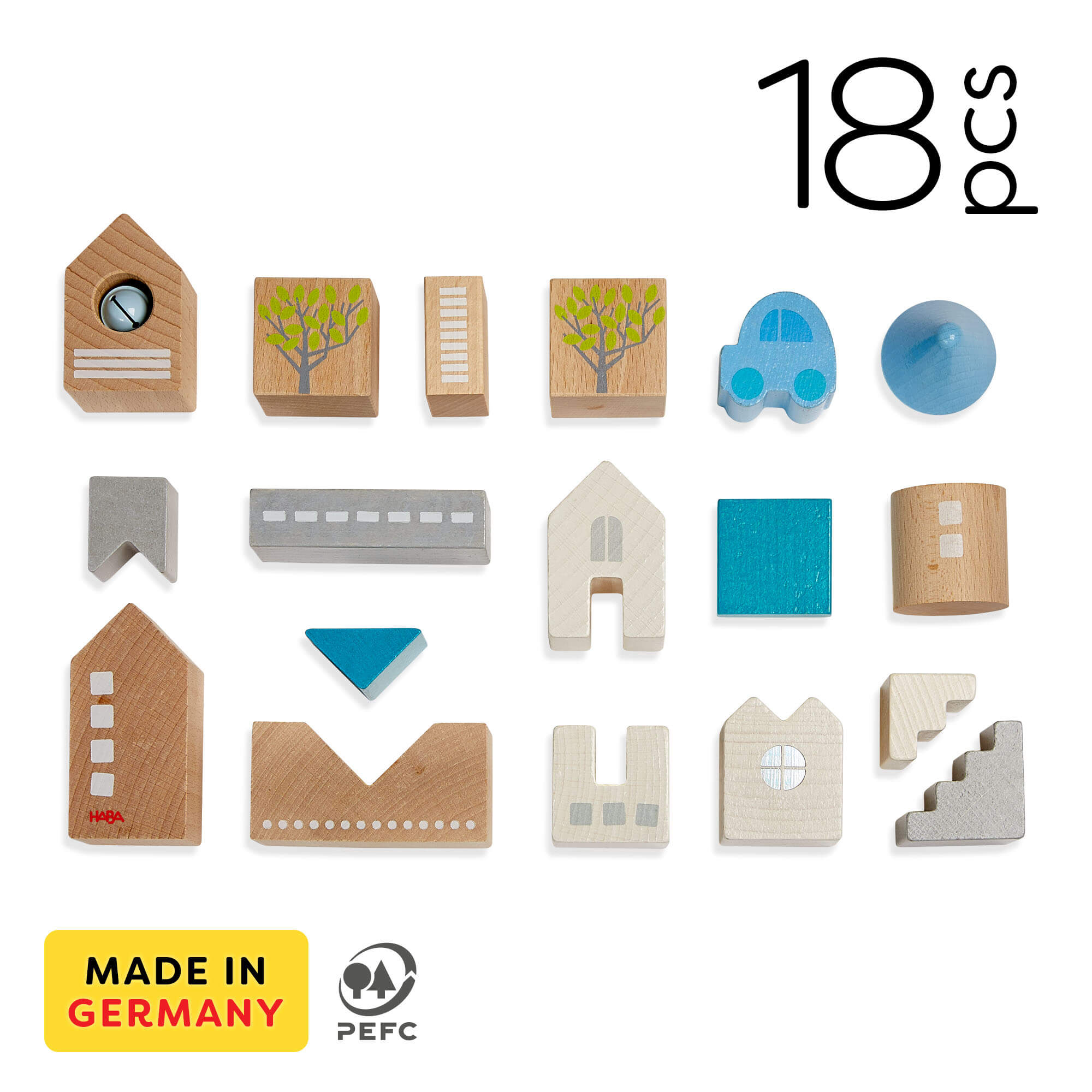 HABA Bad Rodach | 18 Piece Building Blocks