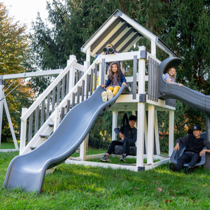 Bright Star Vinyl Swing Set kids play