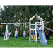 Bright Star Vinyl Swing Set with two slides
