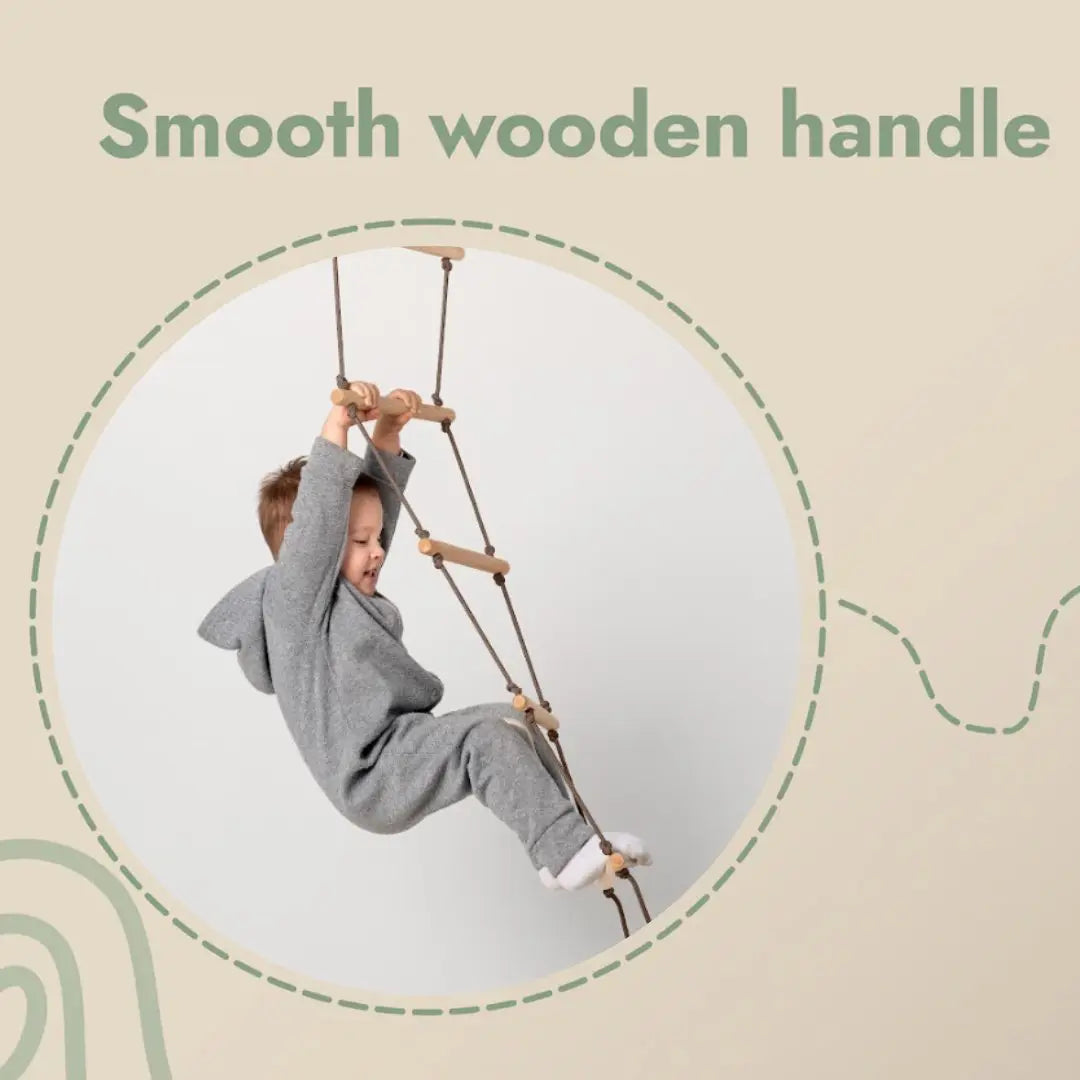 Kids Climbing Rope Ladder