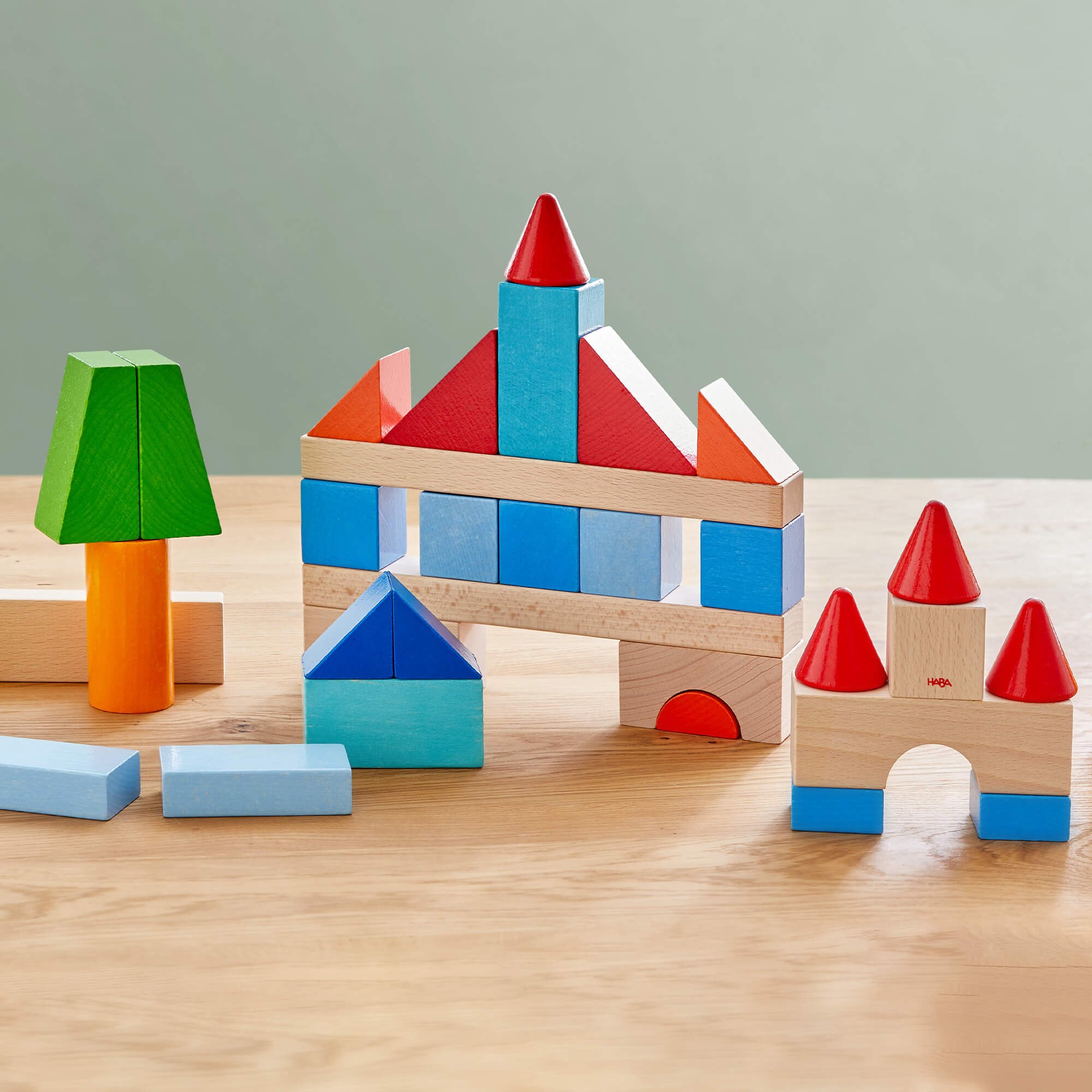 HABA Colored Building Blocks | 46 Piece Set