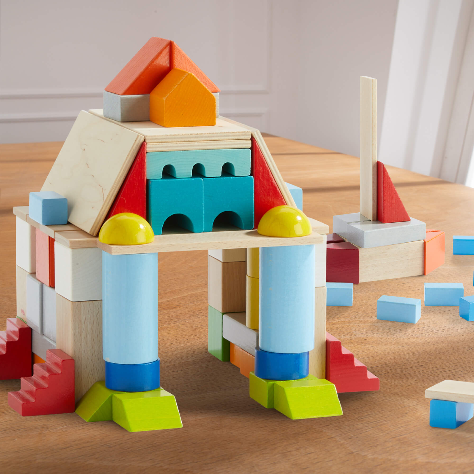 HABA Colored Building Blocks | 85 Piece Set