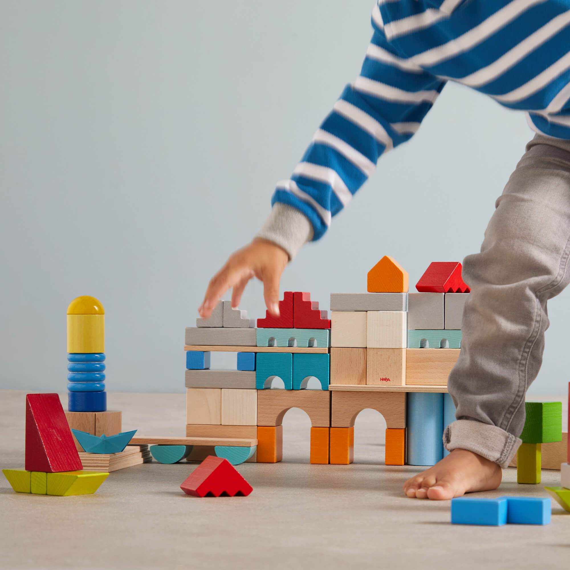 HABA Colored Building Blocks | 85 Piece Set