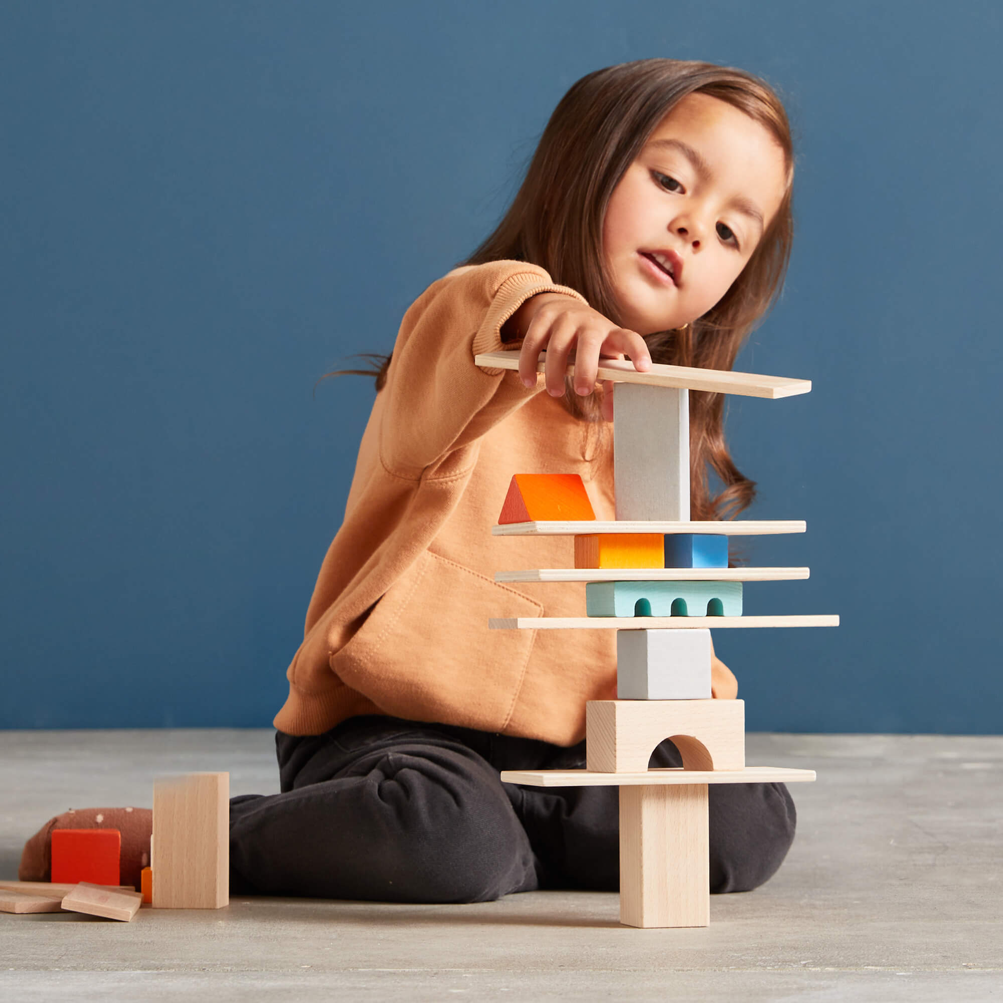 HABA Colored Building Blocks | 85 Piece Set