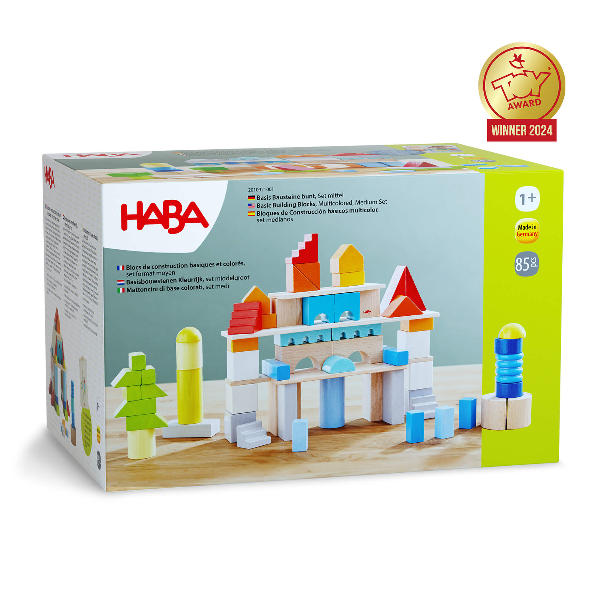 HABA Colored Building Blocks | 85 Piece Set