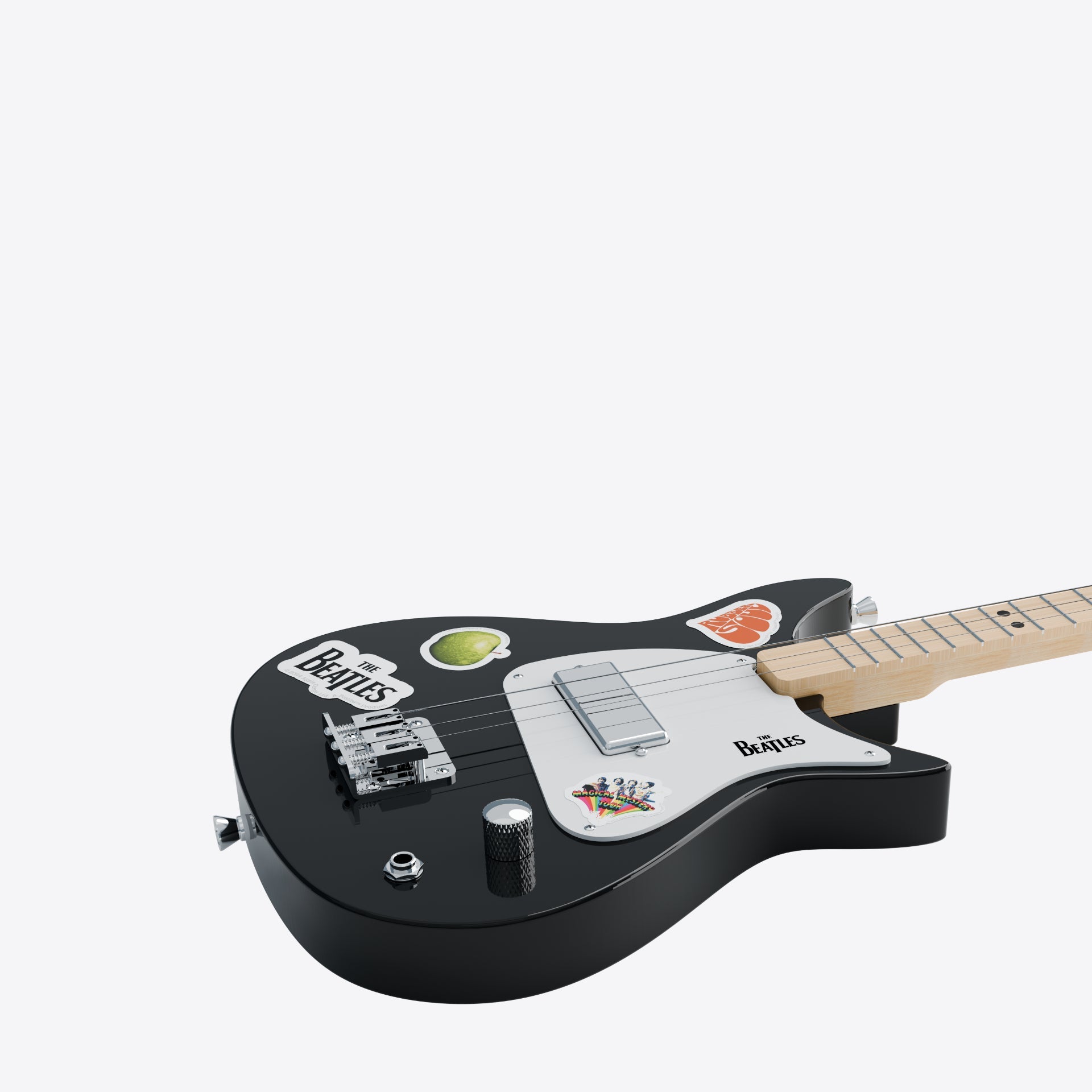 Beatles + Loog Black Electric Guitar