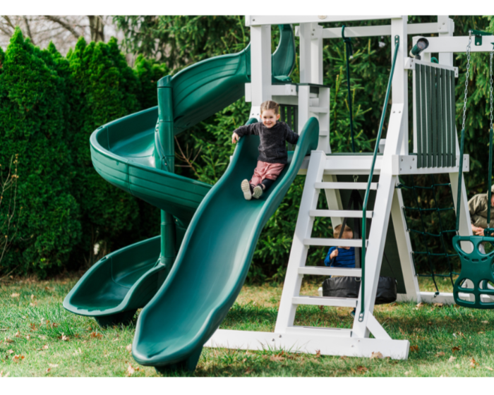 galaxy explorer swing set two slides