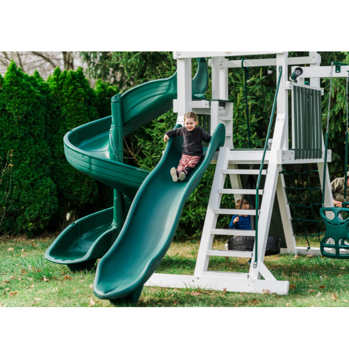 galaxy explorer swing set two slides