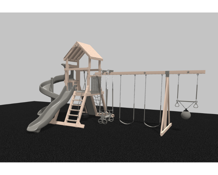 Galaxy Explorer Vinyl Swing Set