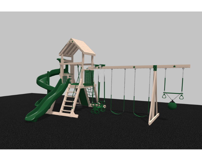 Galaxy Explorer Vinyl Swing Set