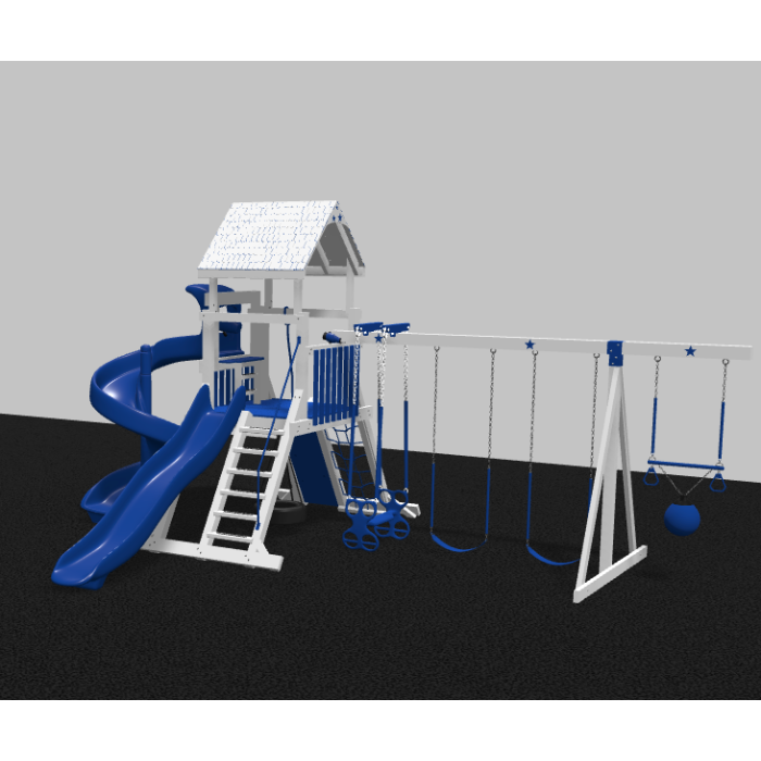 Galaxy Explorer Vinyl Swing Set