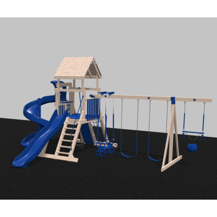 Galaxy Explorer Vinyl Swing Set