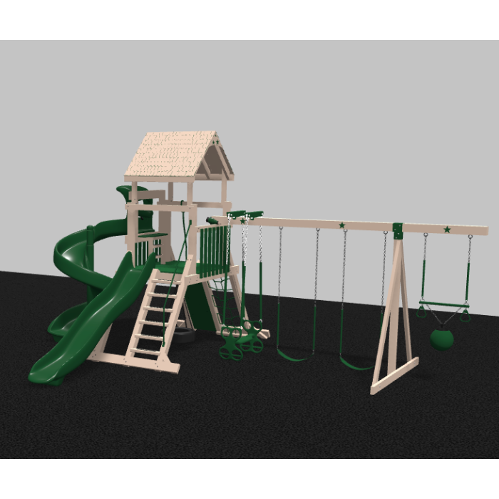 Galaxy Explorer Vinyl Swing Set
