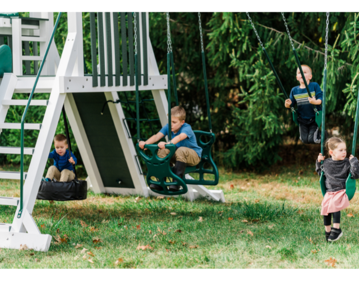 galaxy explorer swing set 3 swings