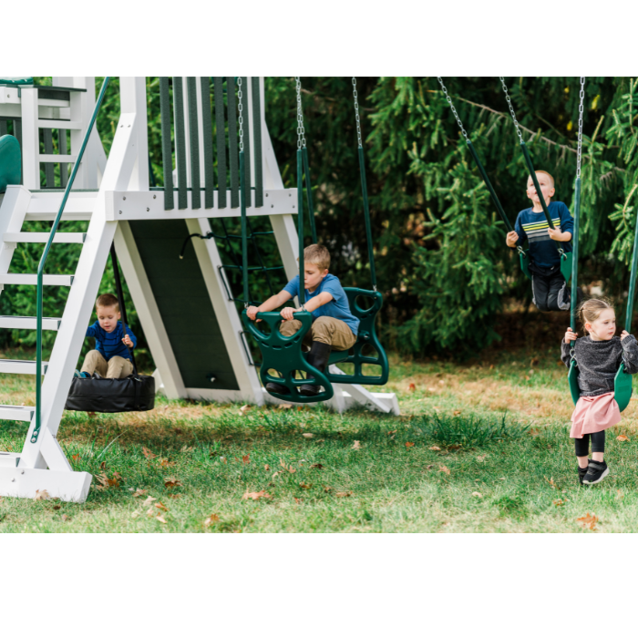 galaxy explorer swing set 3 swings