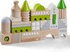 HABA USA Coburg 28 Piece Wooden Building Blocks House