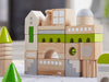 HABA USA Coburg 28 Piece Wooden Building Blocks Lifestyle 6