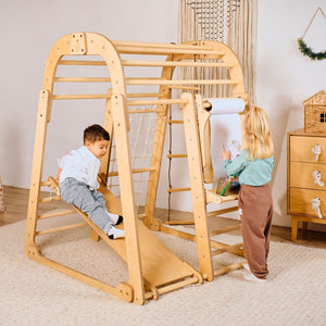 7in1 Indoor Playground + Swings + Slide + Art Set