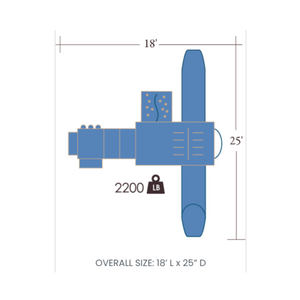 Knights Castle Commercial Playsets measurements