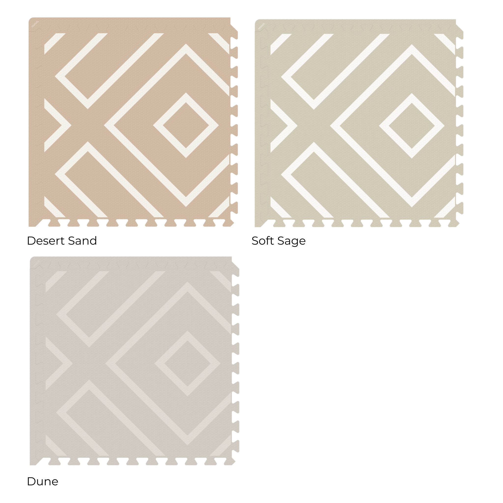 Modern Blocks Play Mat | Desert Sand