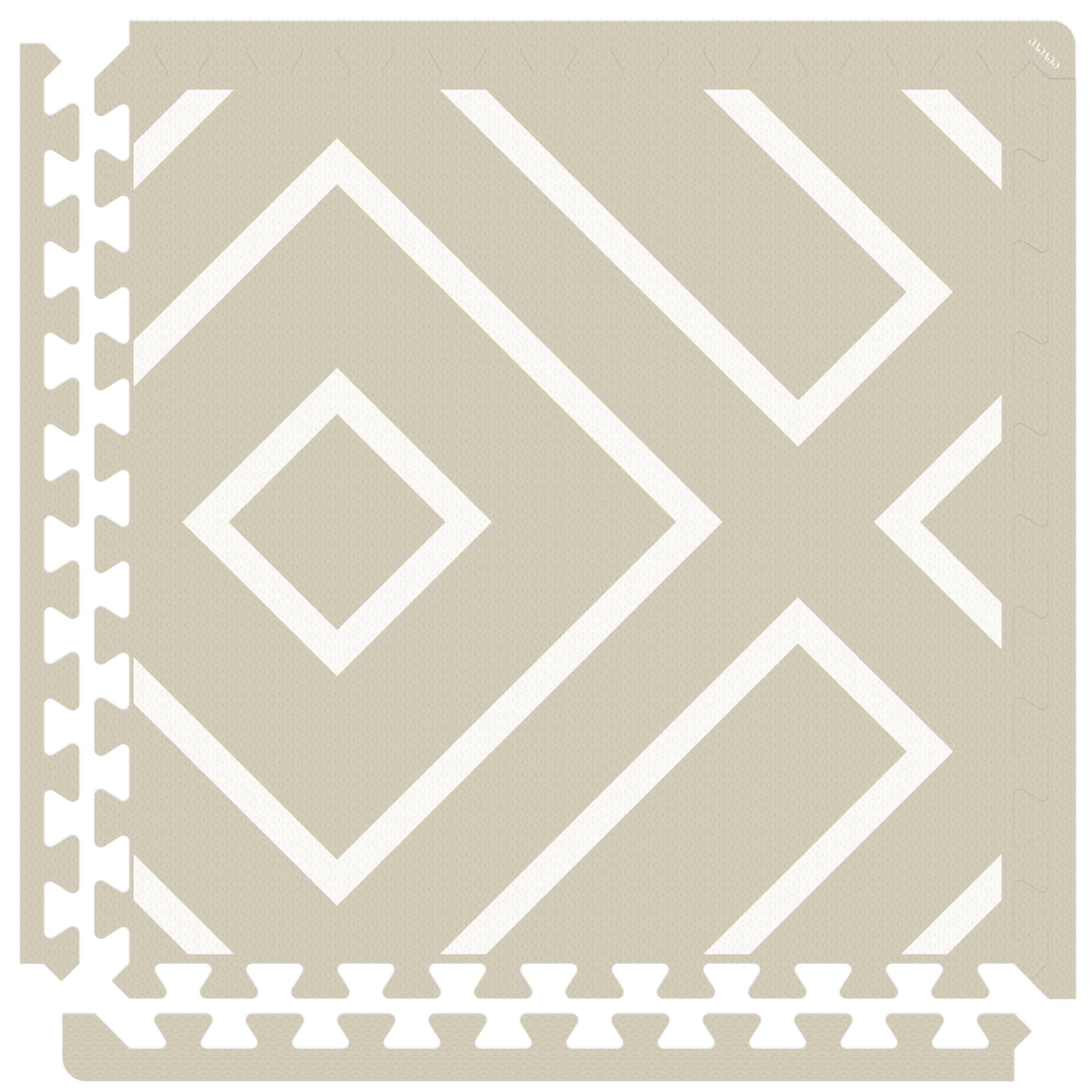 Modern Blocks Play Mat | Soft Sage