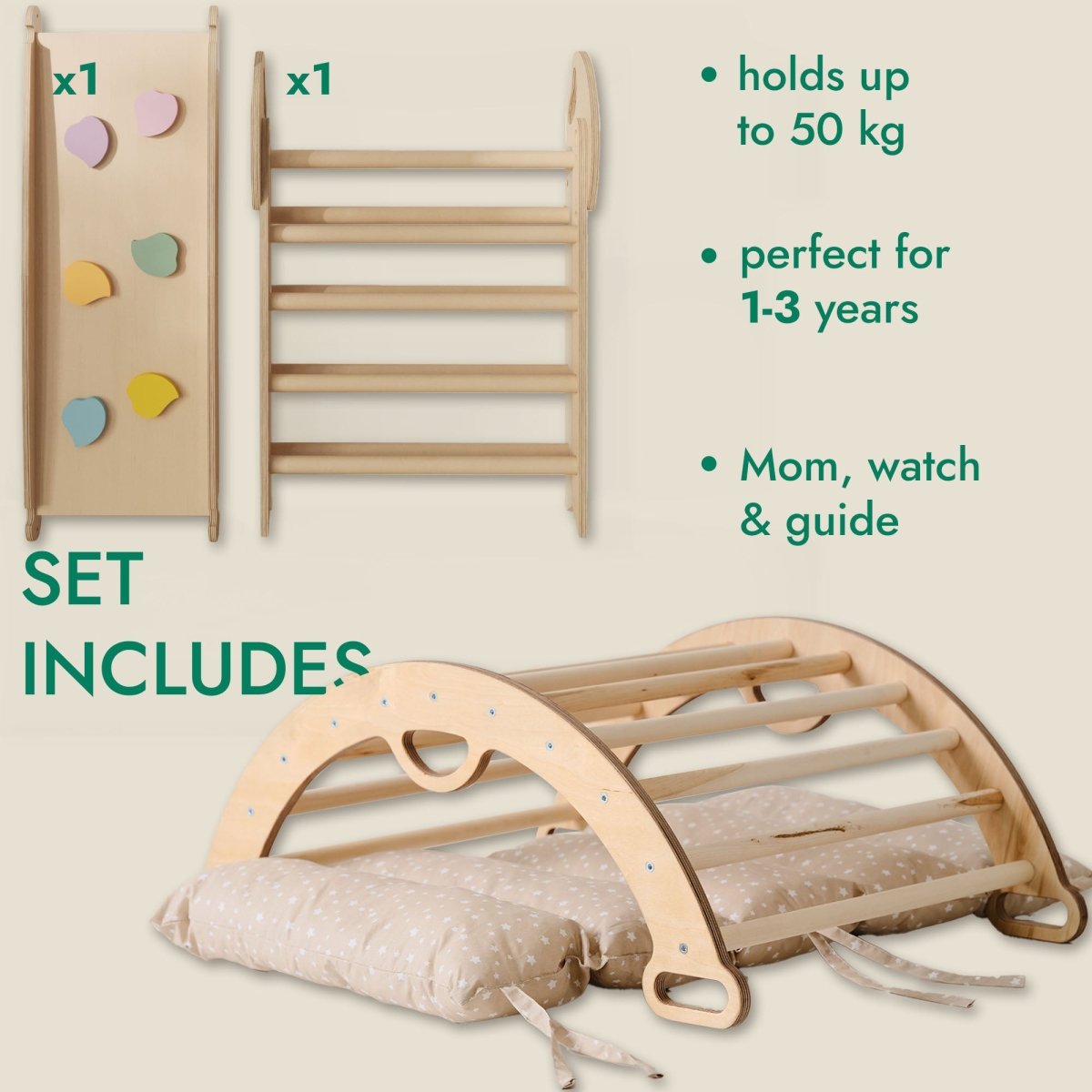 4in1 Toddler Climbing Set (Ages 1-3)