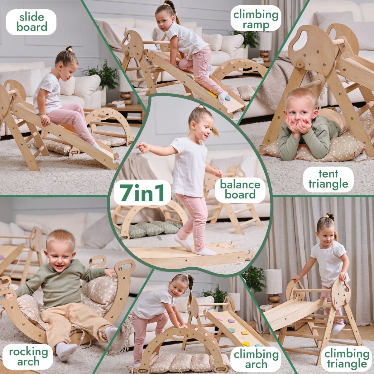 4in1 Toddler Climbing Set (Ages 1-3)