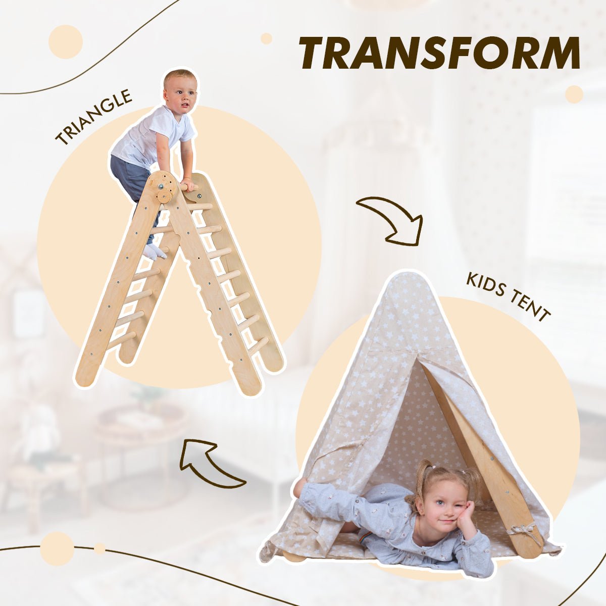 Play Tent Cover for Pikler Triangle