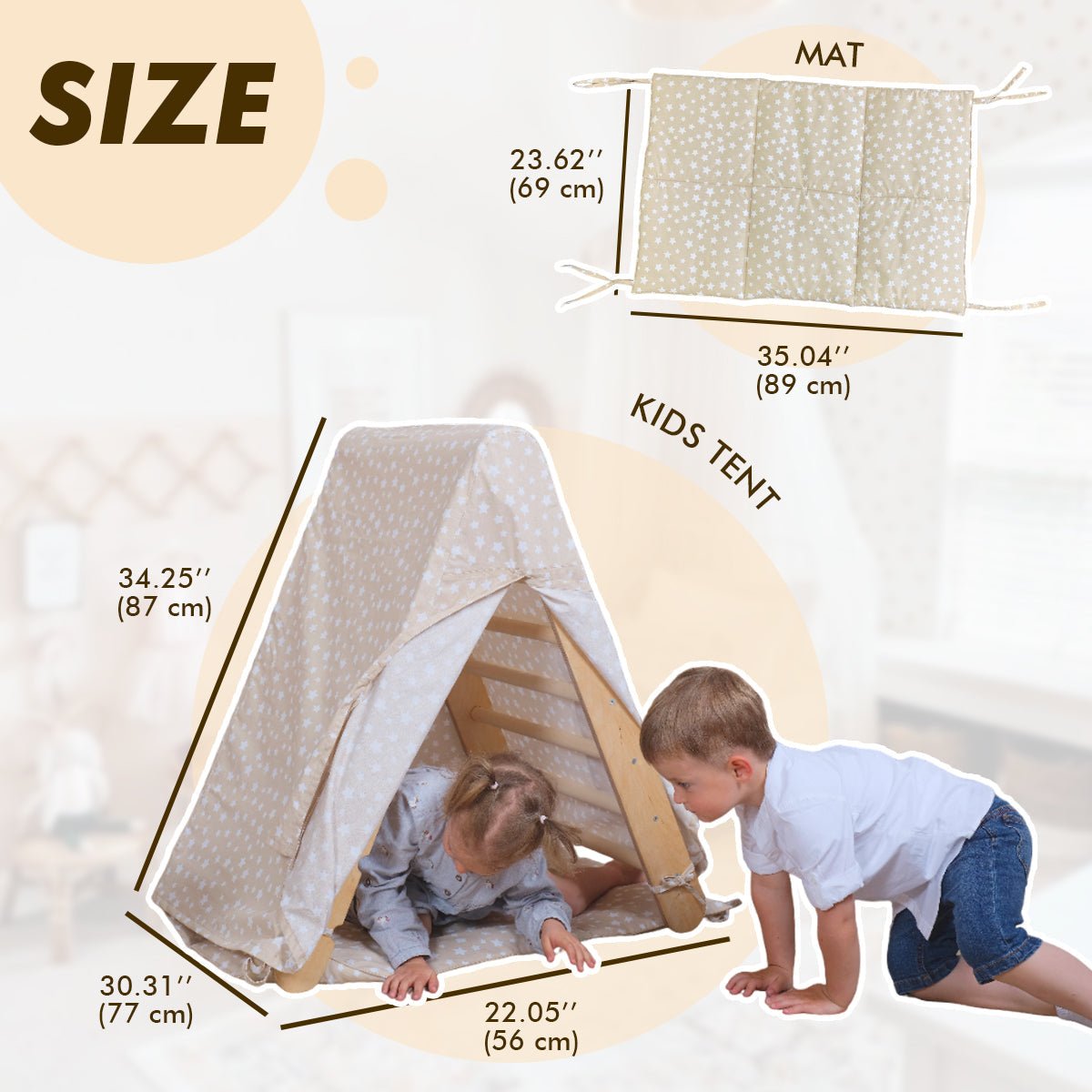 Play Tent Cover for Pikler Triangle