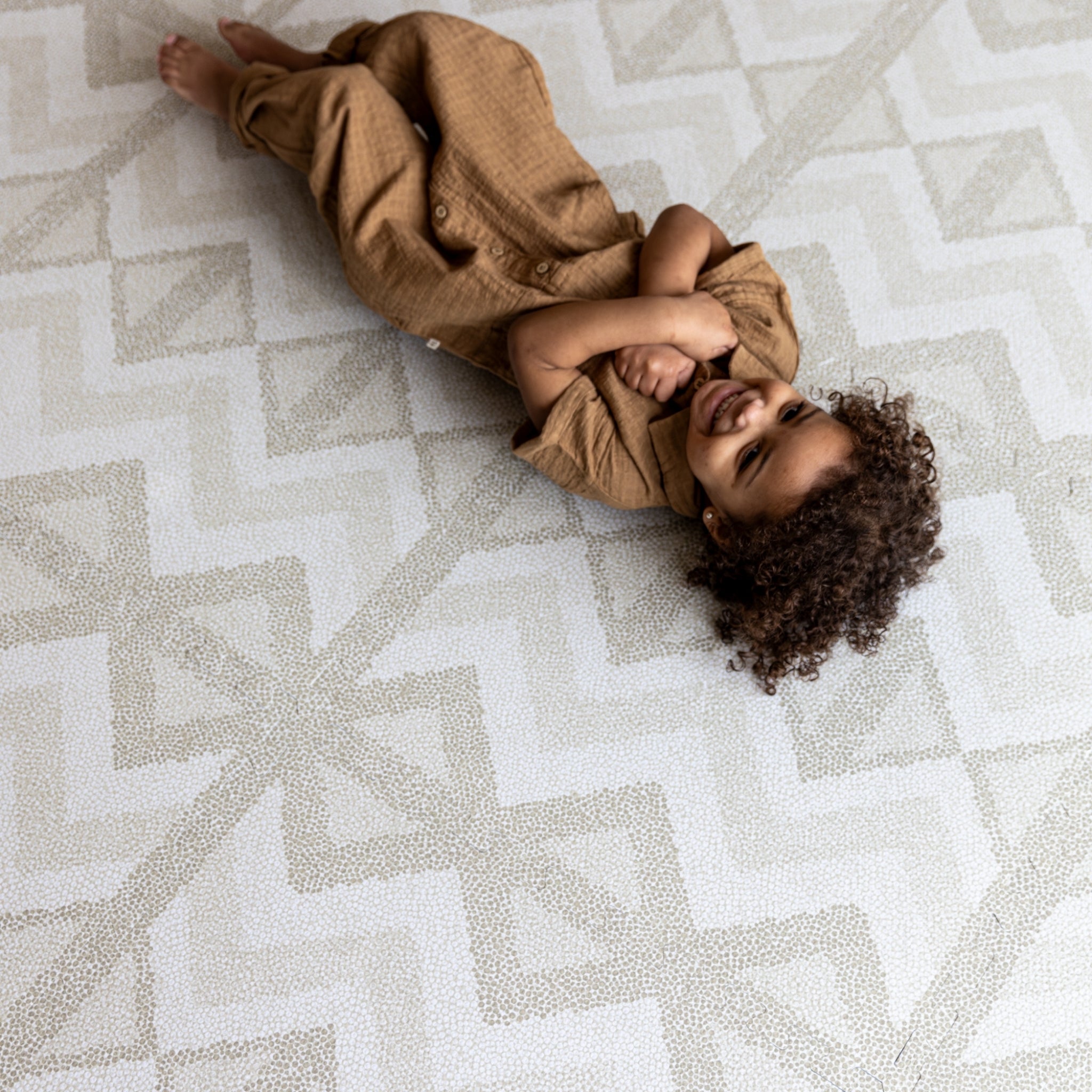 Kilim Play Mat | Feather Gray