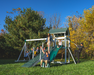 silver star swing set with ramp