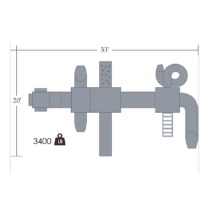 Slide Kingdom Commercial Playset measurements