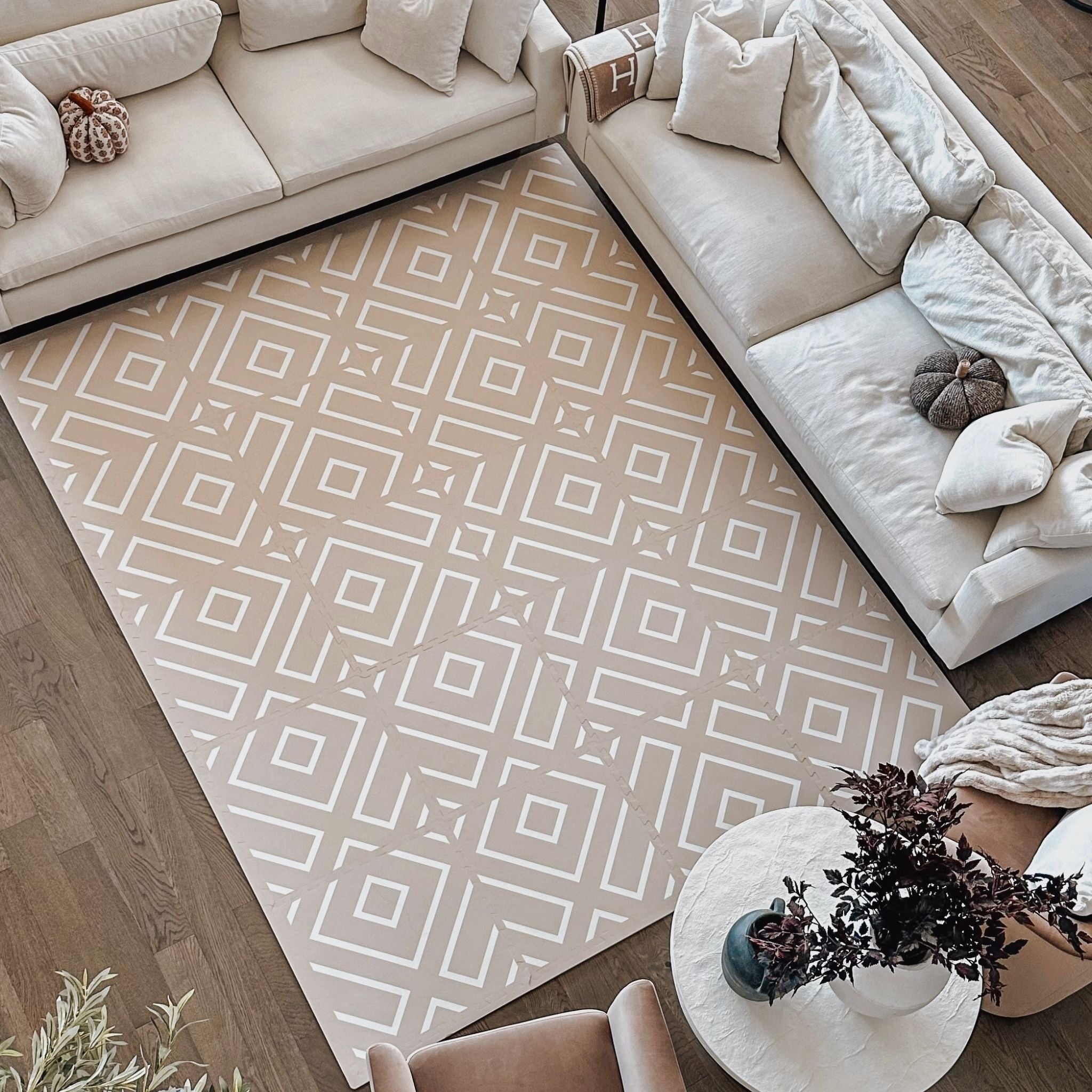 Modern Blocks Play Mat | Desert Sand