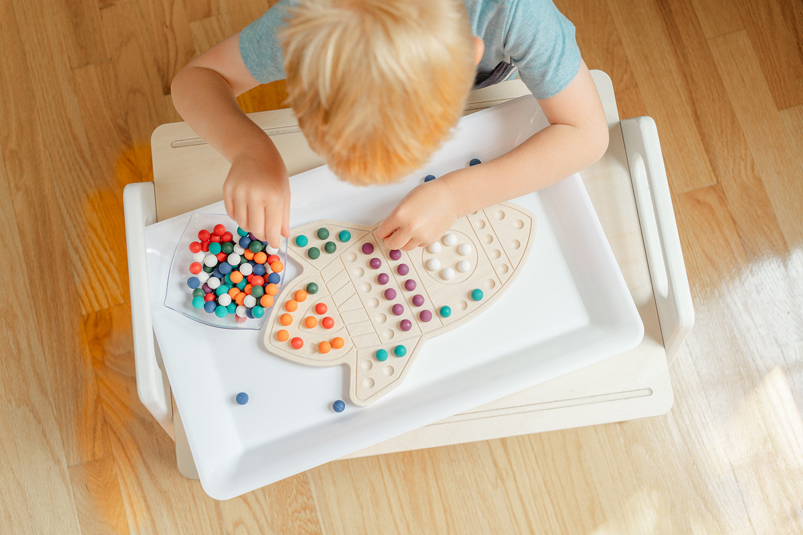 Blueberry and Third Rocketship Activity Board