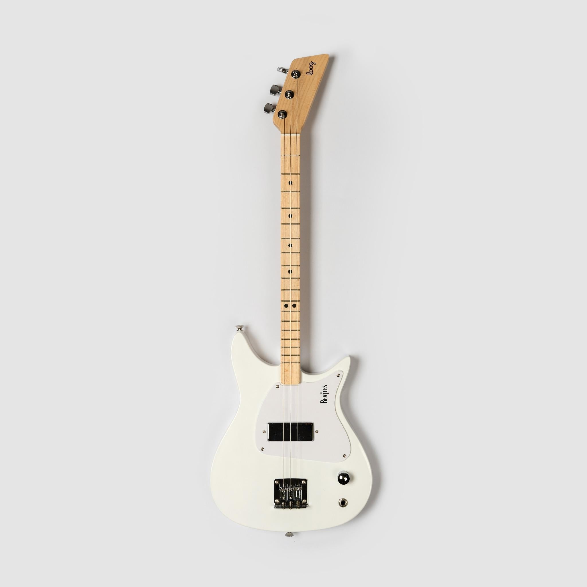 Beatles + Loog White Electric Guitar