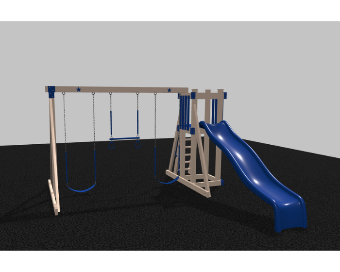 Star 2 Vinyl Swing Set