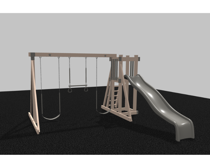 Star 2 Vinyl Swing Set