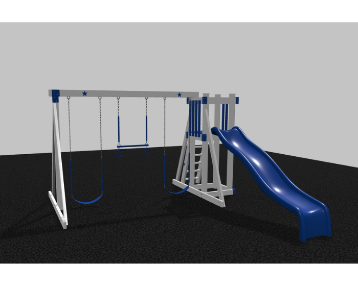 Star 2 Vinyl Swing Set