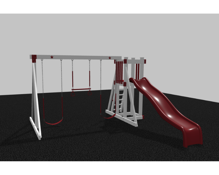 Star 2 Vinyl Swing Set