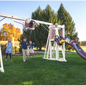 Star Quality Swing Sets Star II Vinyl Swing Set