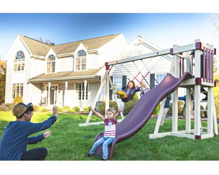 Star Quality Swing Sets Star II Vinyl Swing Set