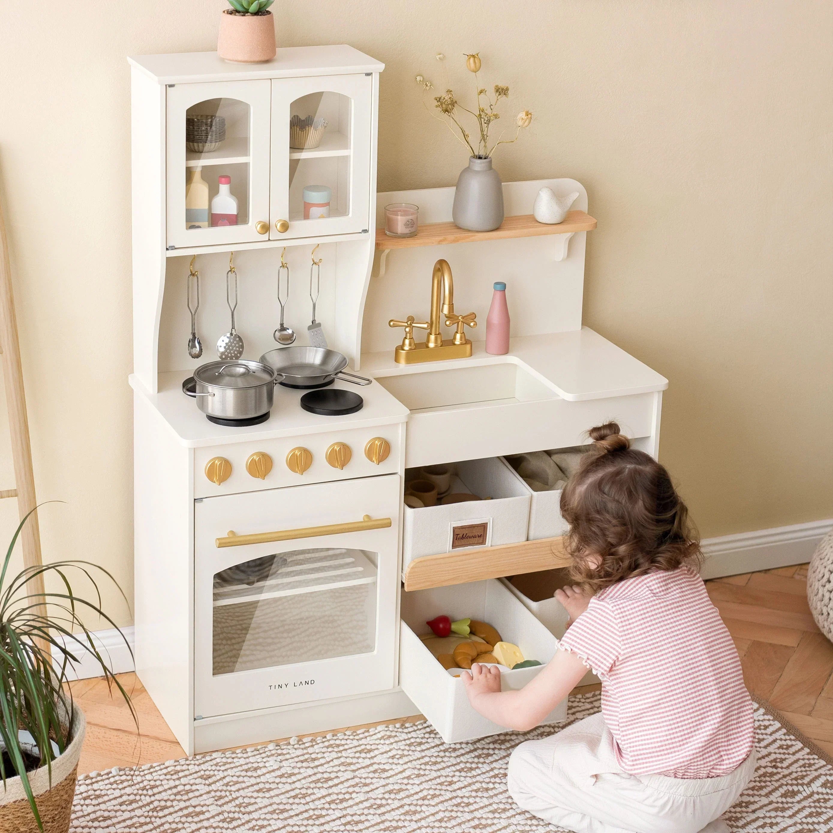 Tiny Land Trendy Play Kitchen - Montessori Organizer's Paradise