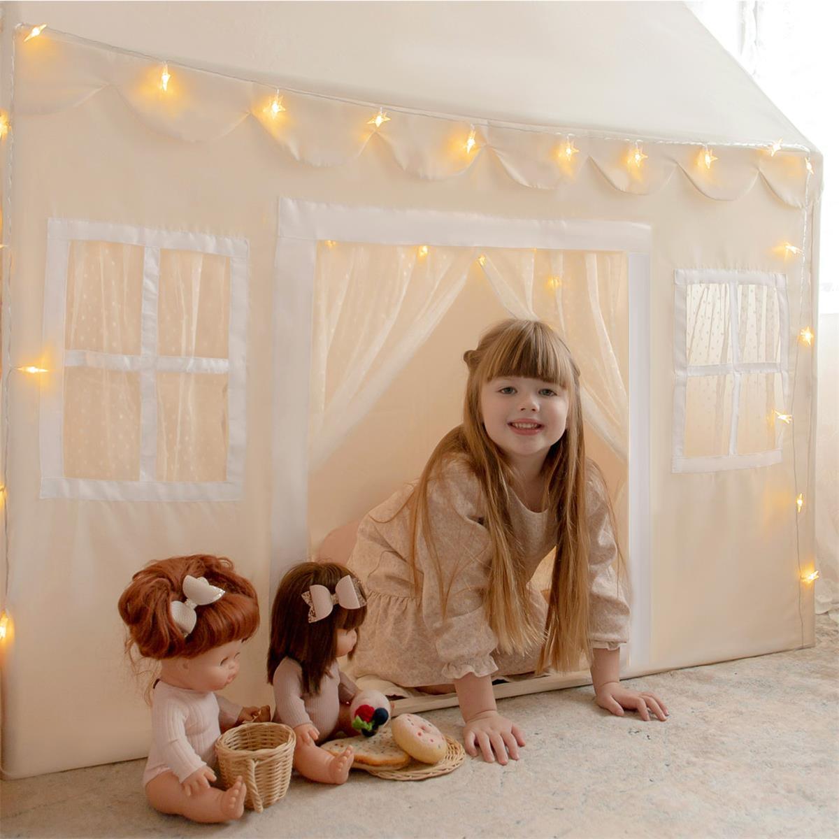 Tiny Land® Natural Cream Playhouse