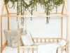 2MamaBees Montessori House Bed with Rails lifestyle front view